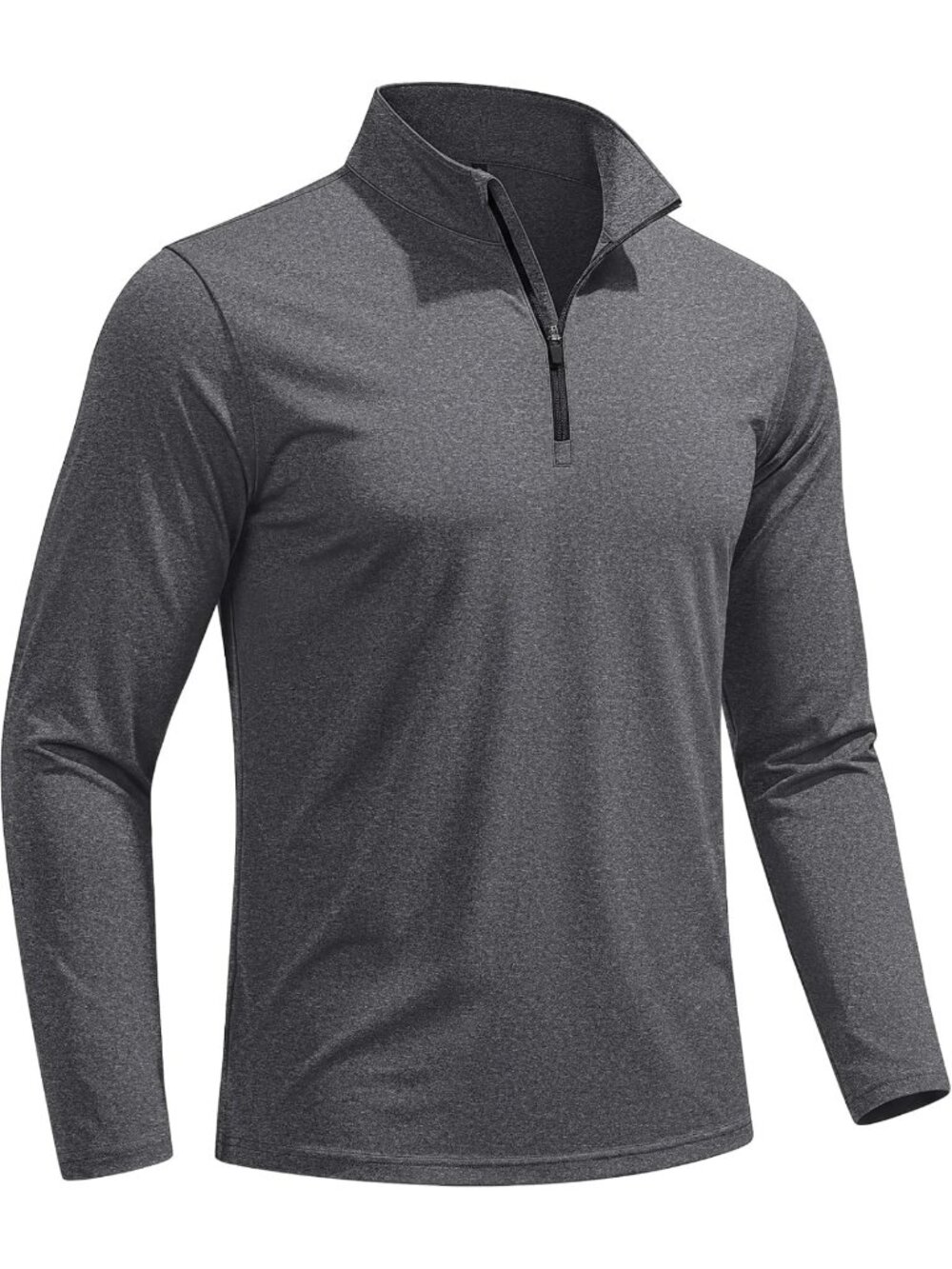 KEFITEVD Men's Quarter Zip Pullover Sweatshirt Fleece Lined Golf Shirt